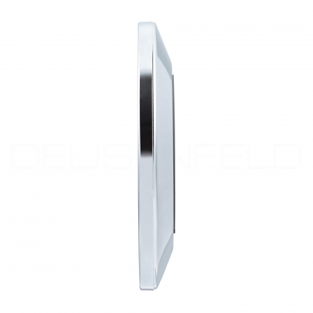 DEUSENFELD KM5C-O - Magnet Kosmetikspiegel mit selbstklebender Wandplatte, Klebespiegel, magnetisch abnehmbar, Ø15cm, 5x Vergrößerung, hochglanz verchromt